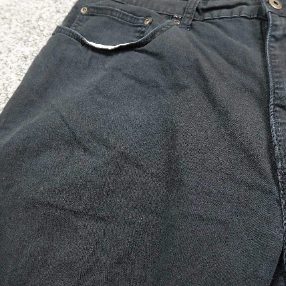 Wrangler Jeans Mens 38X32 Dark Black Denim Pants Straight Cowboy Western‎ Grunge